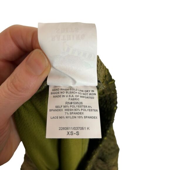 NWT Lucky Brand Bathing Suits Green Eyelet Strapless Cover-Up Dress XS/Small - Picture 6 of 7